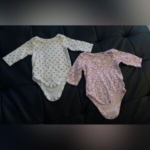 ❤️❤️ Heart Long Sleeve Infant Bodysuits
